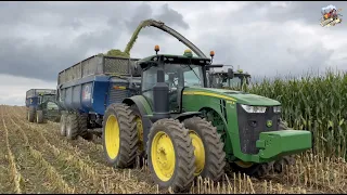 Chopping Corn & Building a Silage Pile on a Dairy Farm near Hollansburg Ohio - Harvest 2022