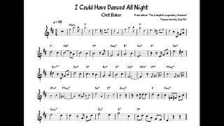 I Could Have Danced All Night - Chet Baker Transcription