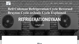 Bell Coleman Refrigeration Cycle | Reversed Brayton Cycle | Joule Cycle Explained