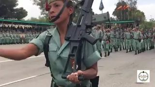 Desfile de la legión Acuartelamiento de Viator