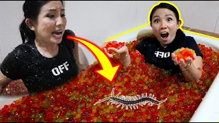 BERENDAM ORBEEZ, TAKUT ADA KELABANG !! DI WC KAMAR MANDI | Vlog Lucu | CnX Adventurers