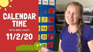 November  2, 2020 - Calendar Time, daily math, learning fun! - Learn at home