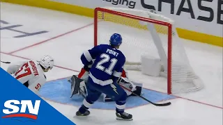 Brayden Point Dashes Past Capitals Defence & Beats Vitek Vanecek For Goal