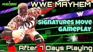 Wwe Mayhem Signature Move Gameplay using all character get after 7 days playing. #BringOnTheMayhem