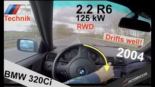 2004 | BMW 320Ci POV Test Drive + Powerslides + Acceleration 0 - 200 km/h