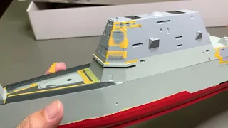 1/350 DDG-1000 Zumwalt Class Destroyer. snowman model/Takom kit. build update part 4