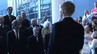 Screaming Men choir of Oulu, Finland (Mieskuoro Huutajat) performing at MoMA, September 2008