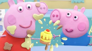 Peppa Pig Official Channel | Peppa Pig 's Cake Prank | Play-Doh Show Stop Motion