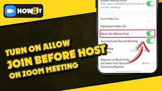 How to turn on allow join before host on zoom 2024 | Skill Wave