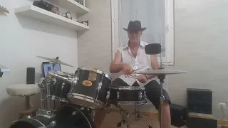 Toto - Stop loving you (essai batterie / drum cover / test)