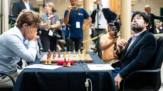 END GAME 😵 Magnus Carlsen vs Hikaru Nakamura || World Rapid Chess