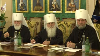 Патриарх Кирилл возглавил очередное заседание Священного Синода Русской Православной Церкви