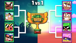 Who is The Best JUNGLE RUMBLE or CANDYLAND Brawler? | Brawl Stars Tournament