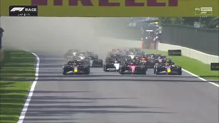 2023 Mexican GP Race start and Perez crash