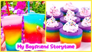 🍰Chocolate Cake Storytime🥑I Use My Boyfriend's Brush To Clean The Toilet🌽 Satisfying Rainbow Cake