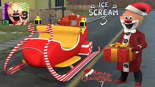 Ice Scream 3 - Rod is Santa Claus - Ice Scream 3 Christmas Mod - Android & iOS