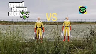 saitama vs saitama GTA 5 EPIC BATTLE