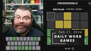 Crosswordle and other daily games! - Feb 21, 2024