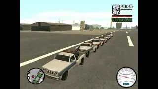 GTA San Andreas Tow Truck Train Jump