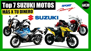 Top 7 SUZUKI MOTOS que te dan MÁS por tu DINERO 🇯🇵 | 2024