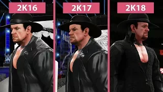 WWE 2K16 vs. 2K17 vs. 2K18 – The Undertaker Entrance Comparison