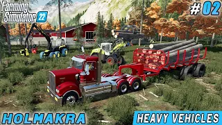 Sales of Dried Board, Next Level Jobs with Heavy Vehicles | Forestry in Holmakra | FS 22 | ep #02