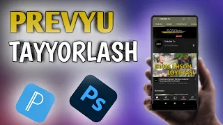 Prevyu Tayyorlash | Telefon orqali Photoshopda ishlash | Youtube darslik 4