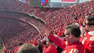 Tomahawk Chop at Arrowhead Stadium (January 30th, 2022)