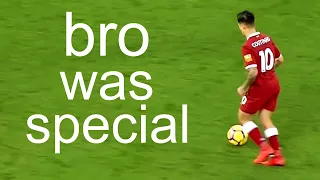 Prime Coutinho dribbling but it's only body feints ..