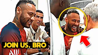 Neymar meets Cristiano Ronaldo & Al Nassr Players 😍❤️