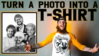 Put a photo on a T-shirt using Halftones