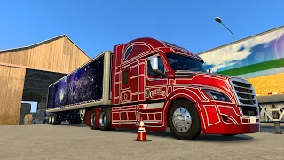 Christmas Driving: Freightliner Cascadia 2022 / Zeemods DD60 14L / SCS Christmas Event / ATS1.43