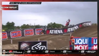 Battle between Seewer and Fernandez | MXGP RAM Qualifying Race | MNC MXGP of Lombok-Indonesia 2023