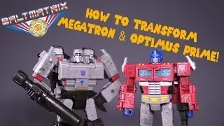 How to Transform Siege Voyager Class Megatron & Optimus Prime