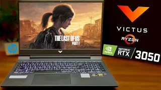 HP Victus | RTX 3050 75W | The Last of Us Part I | 5600H | 2x8GB | Low Settings