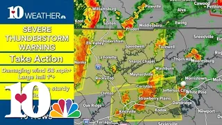 Tracking severe storms moving through East Tennessee (June 11, 2023)