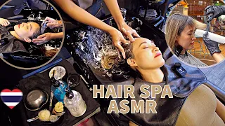 Hair Wash - Scalp Massage - Hair Cut & Blow Dry | ASMR sound of Washing Hair, Scratching, Hair Dryer