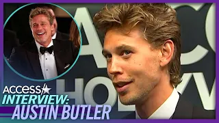 Why Austin Butler Mentioned Brad Pitt In Golden Globes Speech (EXCLUSIVE)