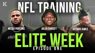 Elite Week NFL Training Ep 1: Jalen Ramsey, Derwin James, Micah Parsons, and More