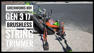 Greenworks 80V Gen 3, 17'' Brushless String Trimmer From Costco