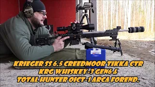 Bipods comparison. Atlas CAL vs Leapers UTG Over. Krieger 6.5 creedmoor Tikka, KRG Whiskey TH OIC1-T