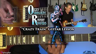 Ozzy Osbourne - Crazy Train Guitar Lesson (Randy Rhoads)