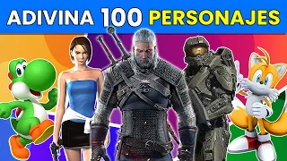 Adivina 100 Personajes de Videojuegos 🎮👾 | Quiz de Videojuegos | Adivina los Personajes ✅