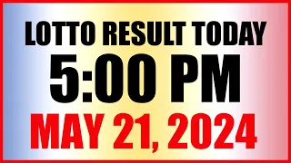 Lotto Result Today 5pm May 21, 2024 Swertres Ez2 Pcso