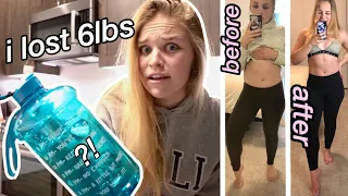 I drank a GALLON of WATER EVERY DAY for a WEEK | weight loss + before & after results