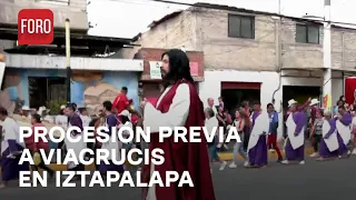 Inicia representación número 181 del viacrucis en Iztapalapa - A las Tres