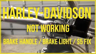 Harley-Davidson Brake light stays on. $5 Fix.