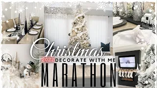 Modern Christmas Decoration Ideas 2022 | White + Black Christmas Home Decor | Holiday Idea Marathon