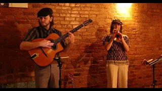 Trenton Perry & Allison Thabit perform "Caravan" April 11, 2023 at Von Champs Boutique, Bloomington