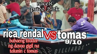 rica rendal 🆚 tomas 'babaeng tirador gigil na talunin c tomas'matalo kaya nya?" race 8 prize 2.2k.